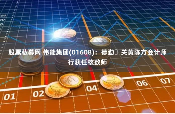 股票私募网 伟能集团(01608)：德勤‧关黄陈方会计师行获任核数师